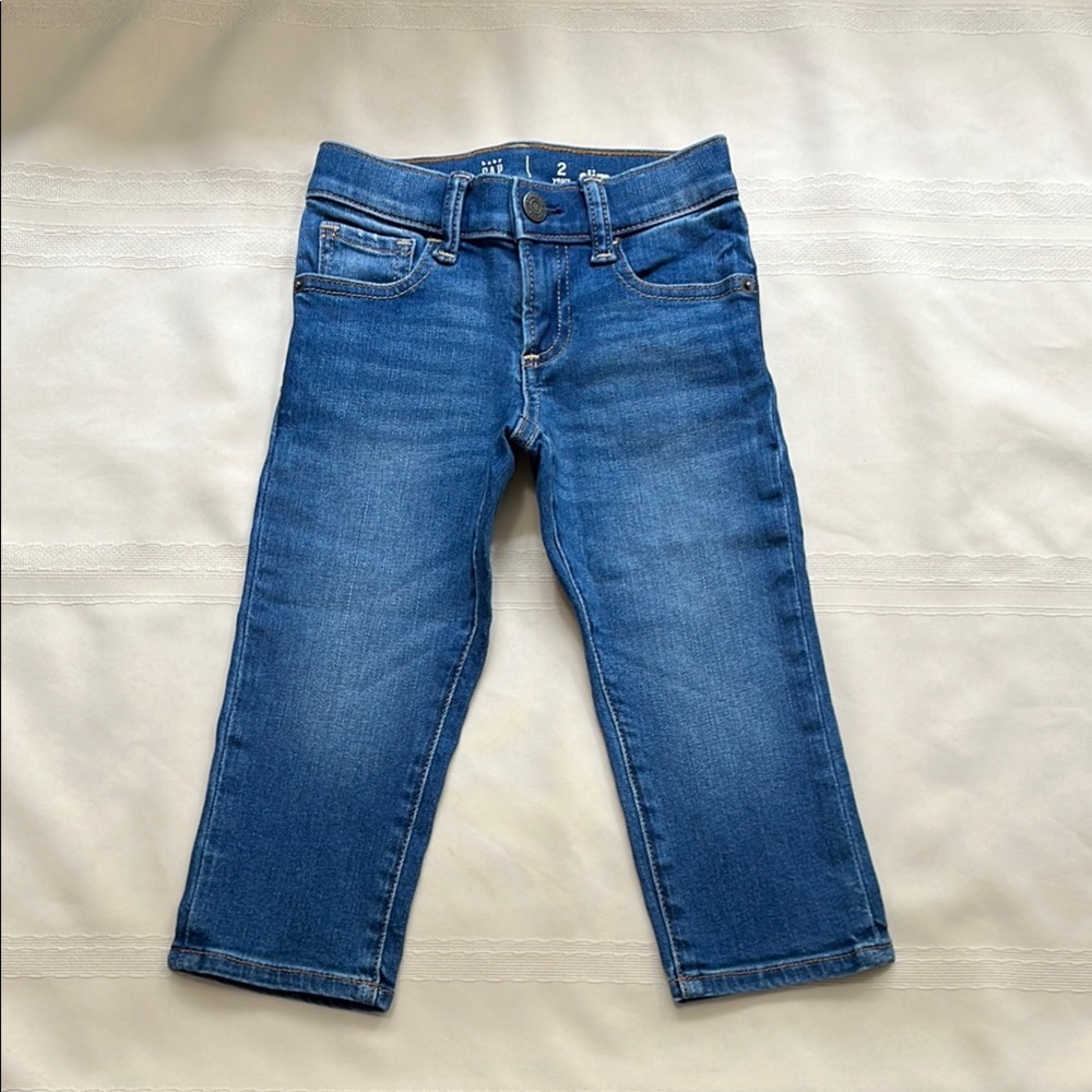 Baby Gap boys soft denim jeans Sz 2 slim fit NWOT bundle to save